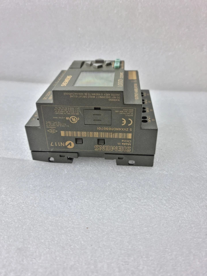 USED WORKING SIEMENS LOGO 6ED1052-1MD00-0BA6 12/24RC 12/24VDC